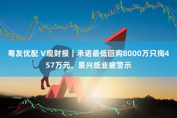 粤友优配 V观财报|承诺最低回购8000万只掏457万元,景兴纸业被警示