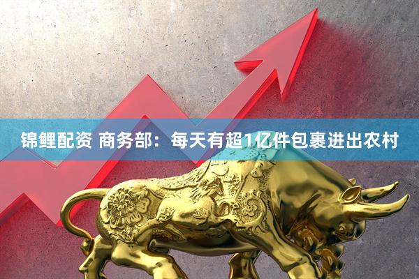 锦鲤配资 商务部：每天有超1亿件包裹进出农村